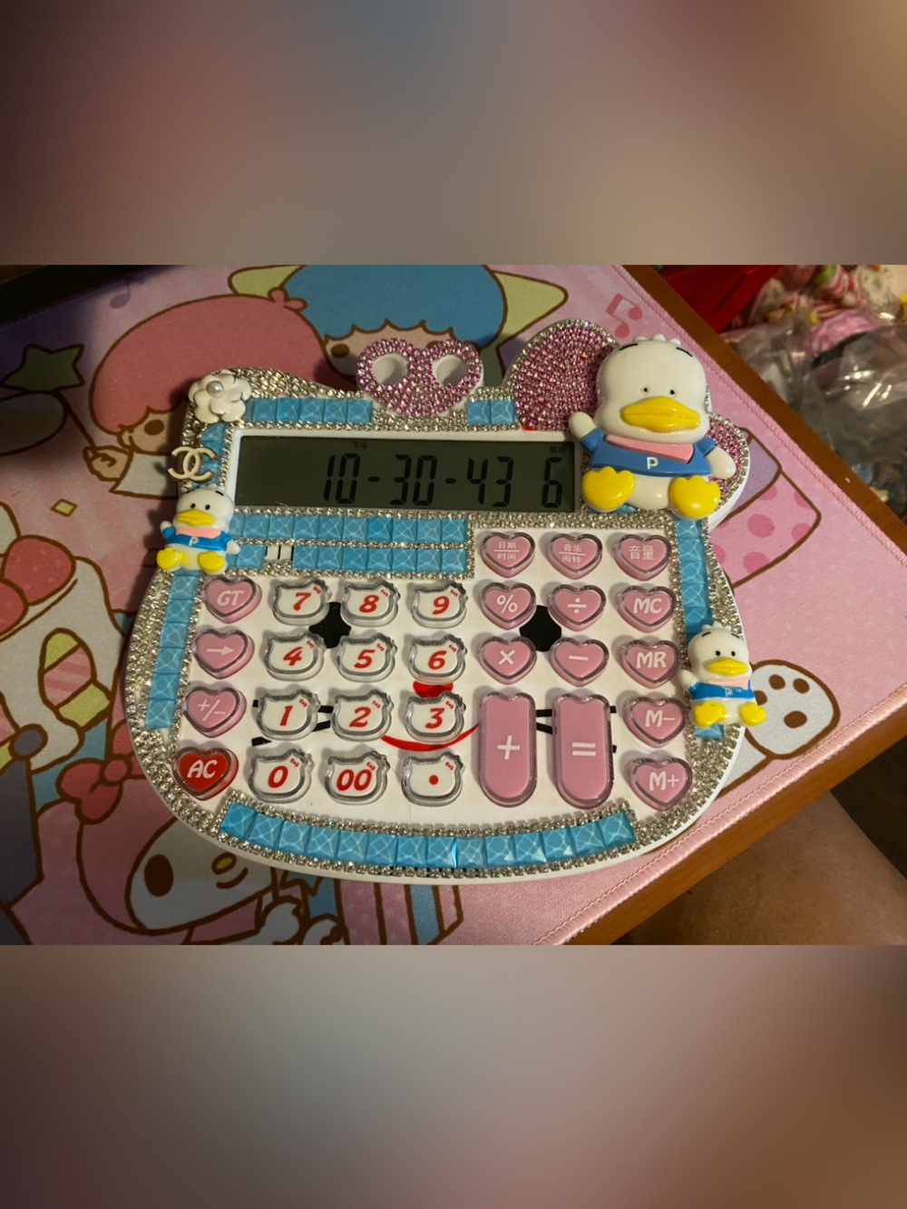 Cute Pink Decorative Calculator 🖤🩷